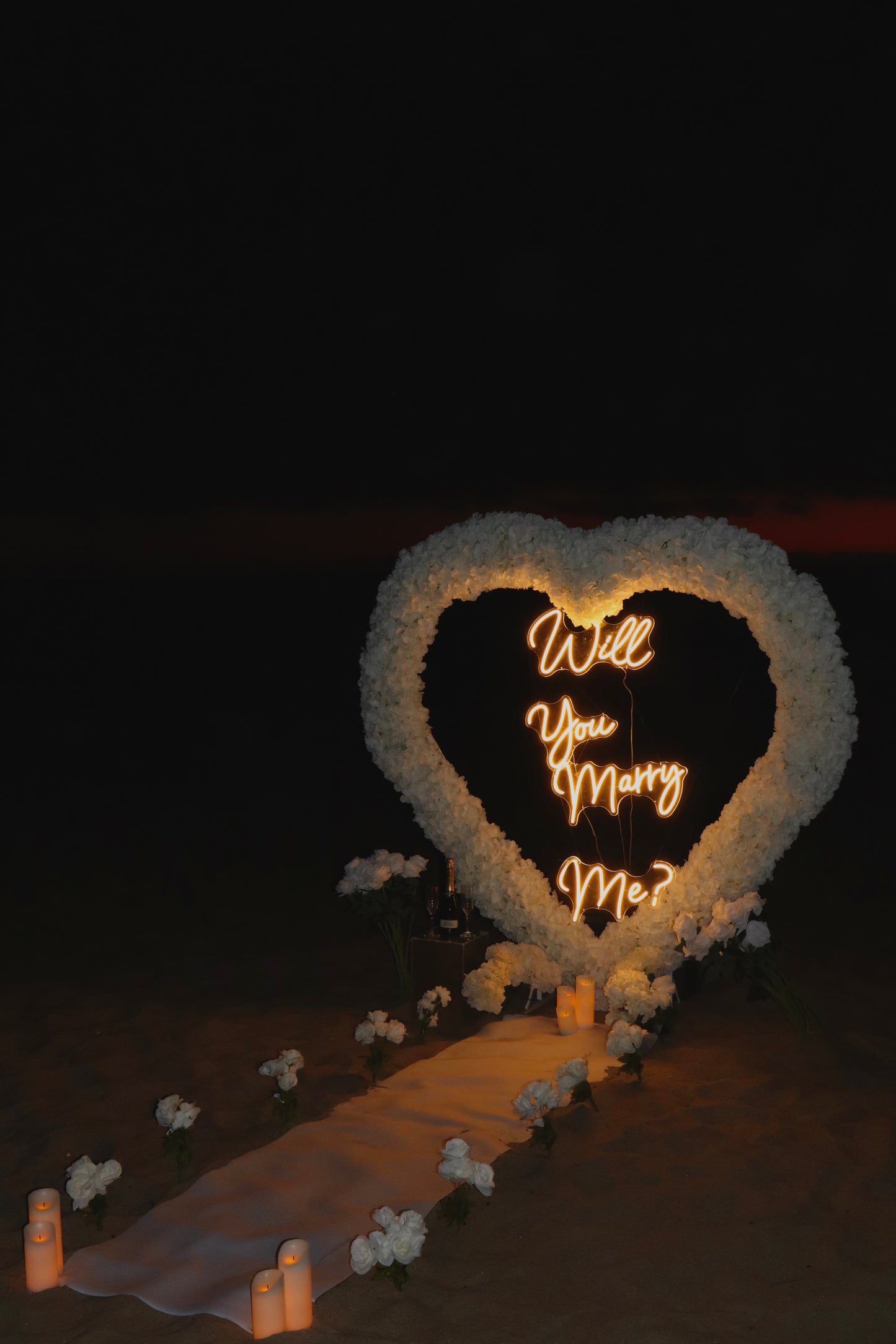 Red Heart and Candles